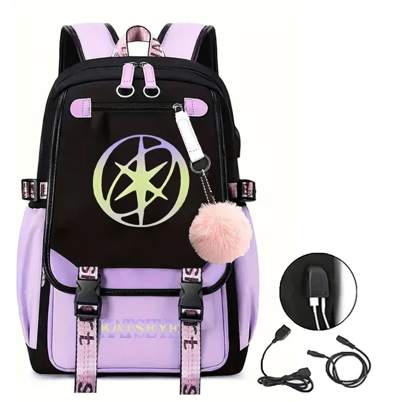 sac à dos pour étudiants, sac à dos d'école imprimé katseye pour jeunes garçons et filles, sacs d'école de voyage à la mode, cadeaux pour fans