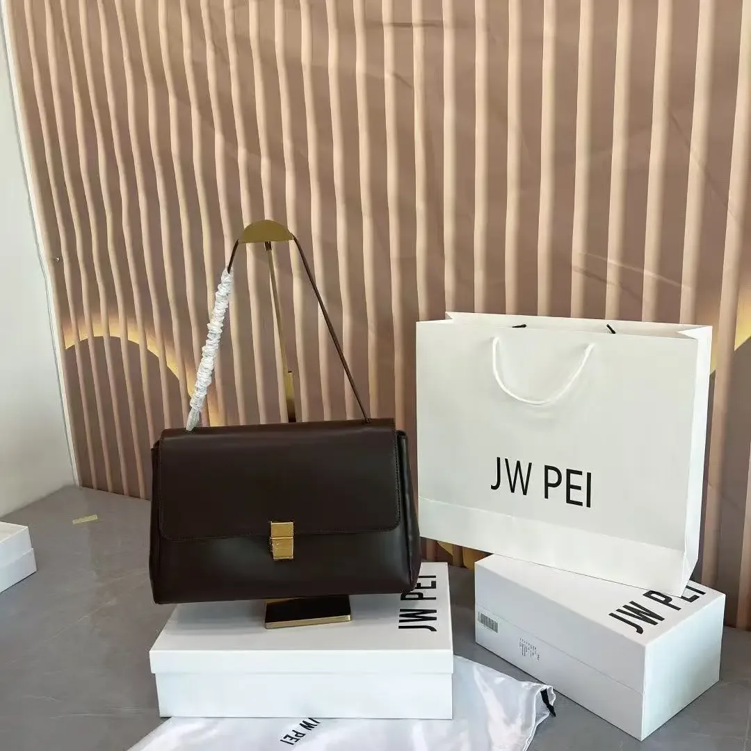 sac à main vintage en cuir véritable 2026jw pei, sac à bandoulière à rabat avec fermoir pour femme