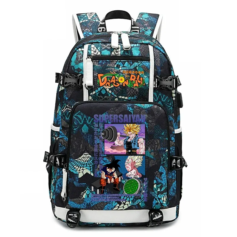 sac à dos pour étudiants avec imprimé dragon ball z, grande capacité, sac à dos décontracté pour enfants, adolescents, garçons et filles, pour l'école et les voyages