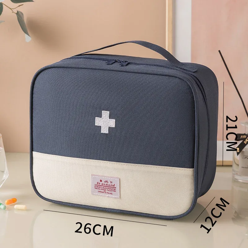 sac à médicaments portable de grande capacité, sac de premiers secours, sac de rangement de médicaments à domicile, sac anti-épidémie de voyage