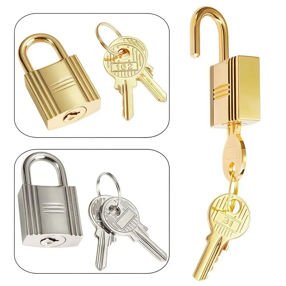 sac à main rétro tendance avec cadenas, cadenas de sac fait à la main de couleur unie, cadenas de sac léger en or, cadenas de sac bandoulière, décoration diy
