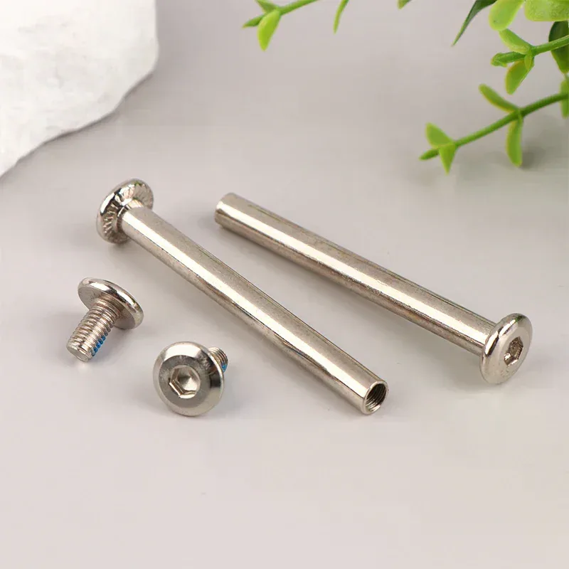 2 jeux de boulons de fixation pour roues de bagages, vis 6*33-60mm, pièces de rechange pour valises de voyage