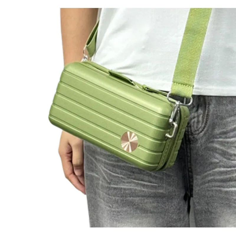 trousse de maquillage compacte à coque rigide – sac à bandoulière étanche pour les voyages de nuit, le sport et l'utilisation quotidienne