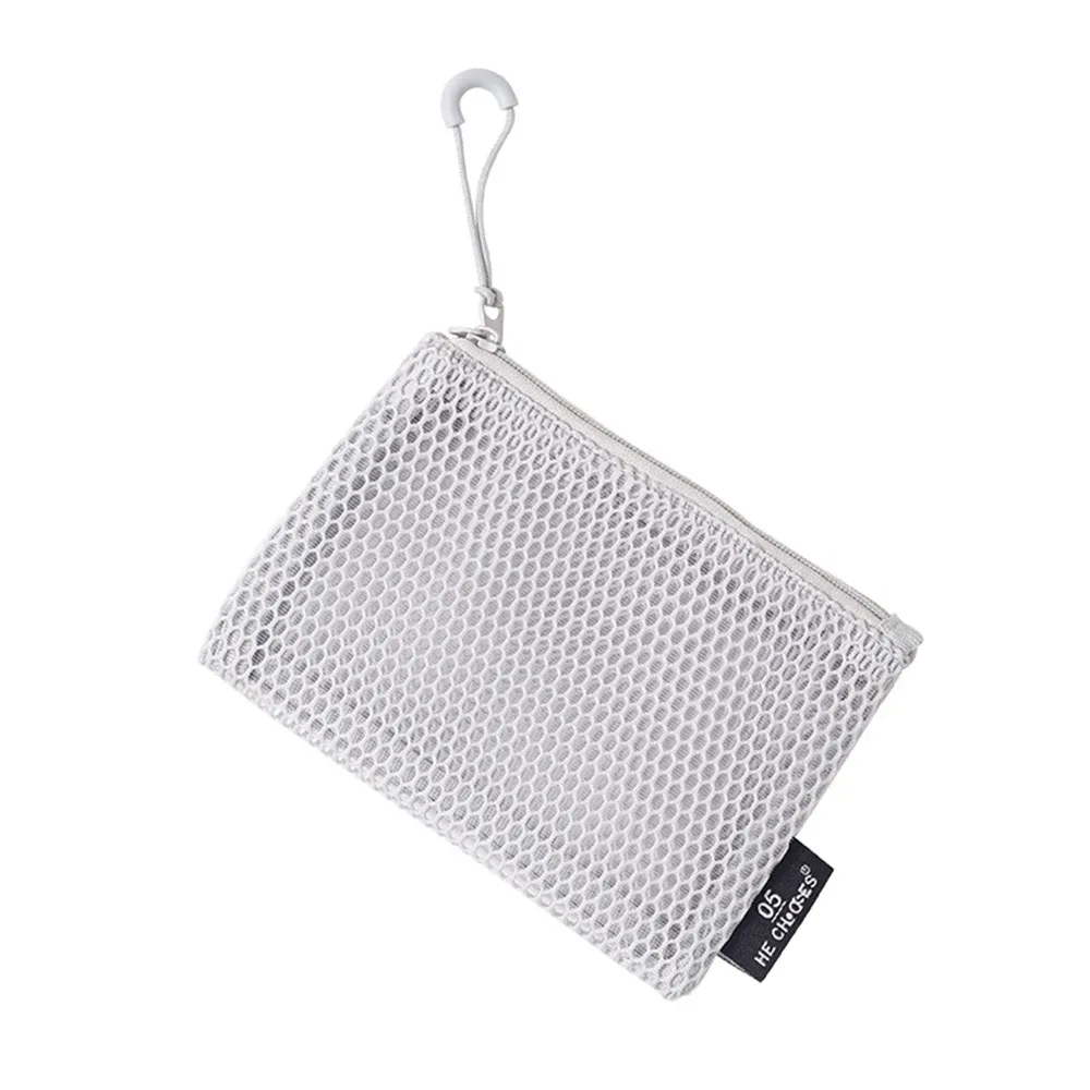 pochette en maille pour sac à main, trousse de maquillage avec fermeture éclair, pochette de rangement pour cosmétiques, pour le quotidien ou les voyages, pour ranger les petits objets, 4 pièces