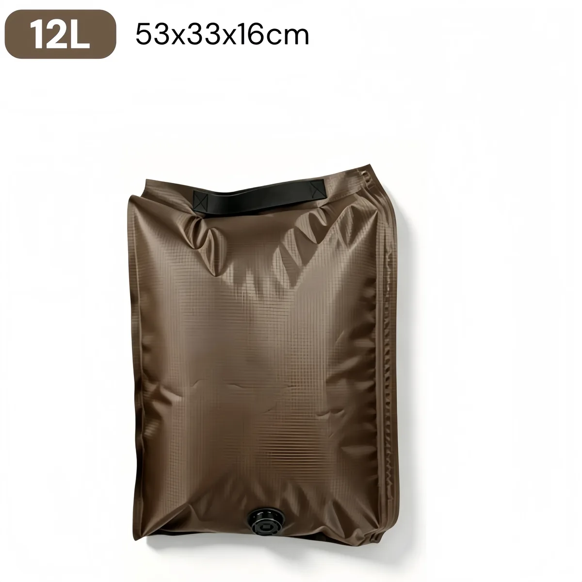 tissu vide compression pack 3d hermetique auto compression pet pe 12l 23l anti rayure abrasion, sans pompe reutilisable maison voyage bagage organisateur noir gris marron pliable compact durable leger valve unique