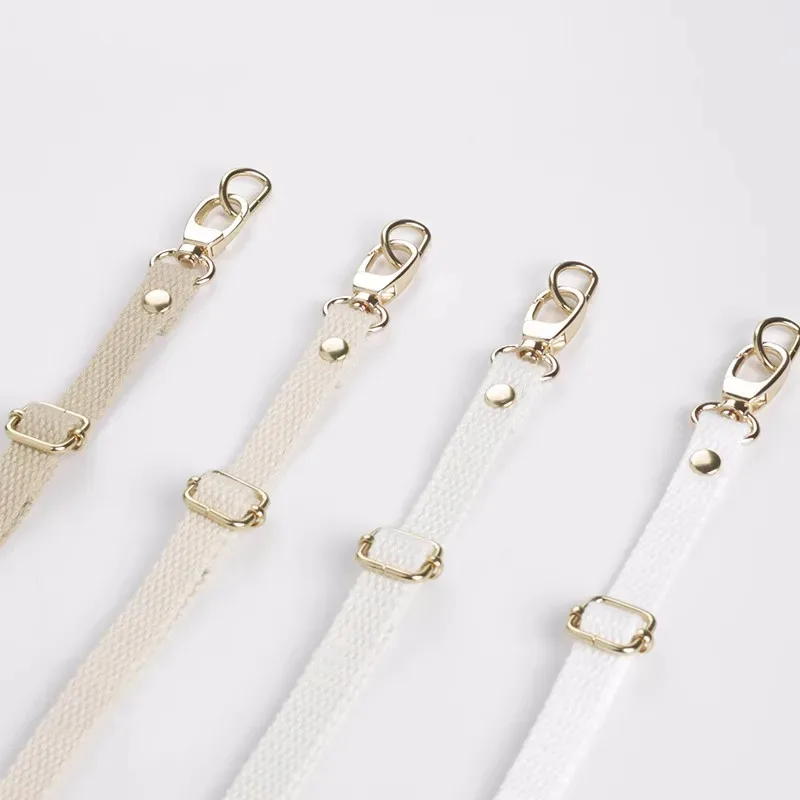 ceinture de sac en toile de coton tissé, sangle de sac à bandoulière, accessoires de poignée de bricolage faits à la main, largeur réglable de 1.2cm