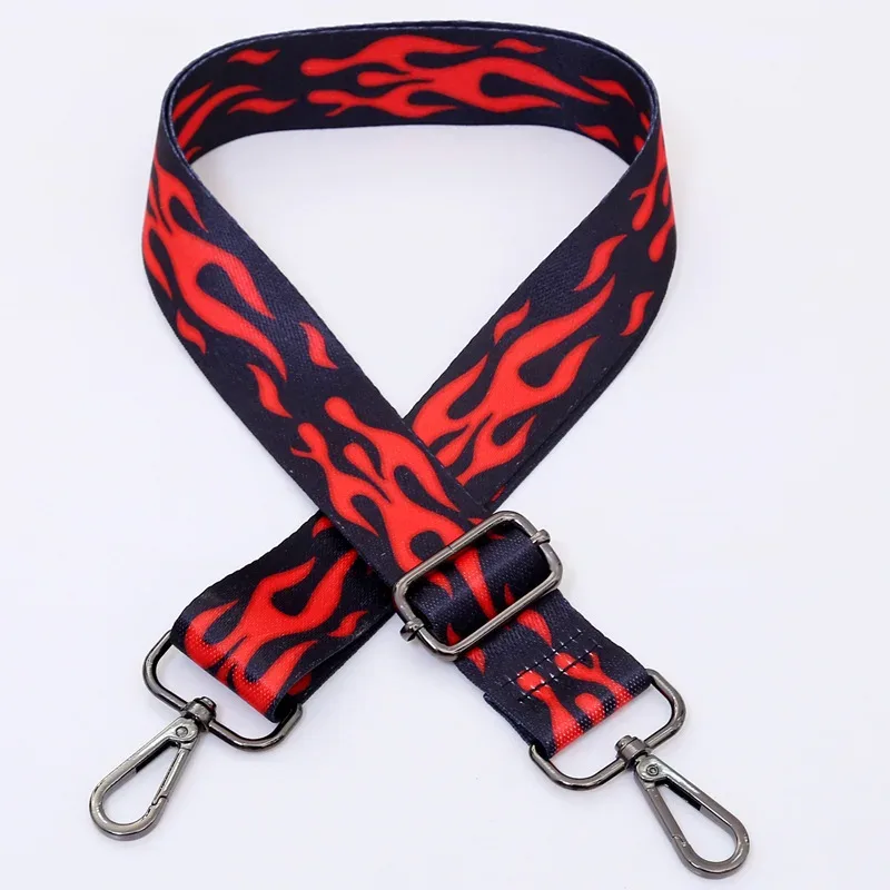 sangle de sac diy o bag pour femmes, accroche de sac à bandoulière, ceinture colorée, accessoires de sac, sangle de sac à main réglable arc-en-ciel, chaîne décorative