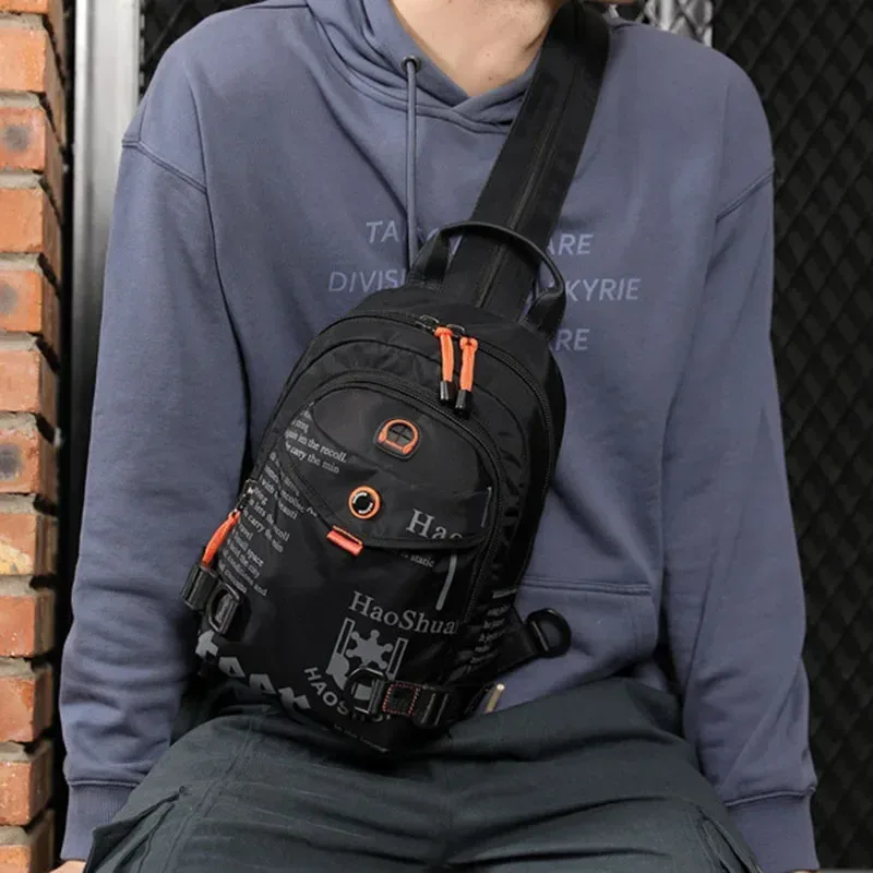 hommes petit sac à dos sac à dos une épaule sac à bandoulière pack voyage escalade militaire nylon mâle sacs à dos fronde poitrine sac à dos