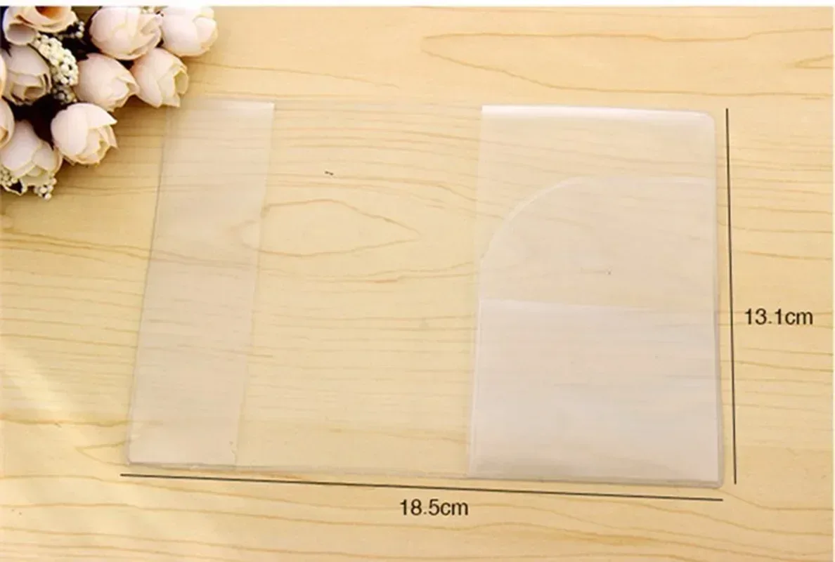 couverture de protection transparente pour passeport, sac à main en pvc, porte-carte d'identité, porte-passeport de carte de crédit, sac en poudre, voyage, femmes, affaires, d343, 1pc