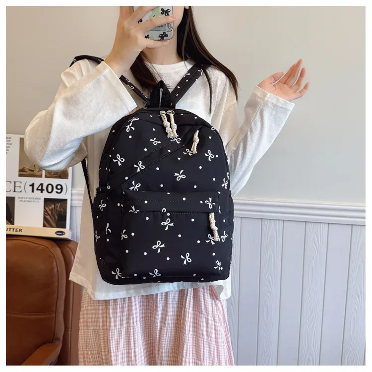 ensemble de 3 sacs à dos floraux pour la rentrée scolaire, légers, décontractés, pour voyages, école, étudiants, filles, femmes, imprimé papillon