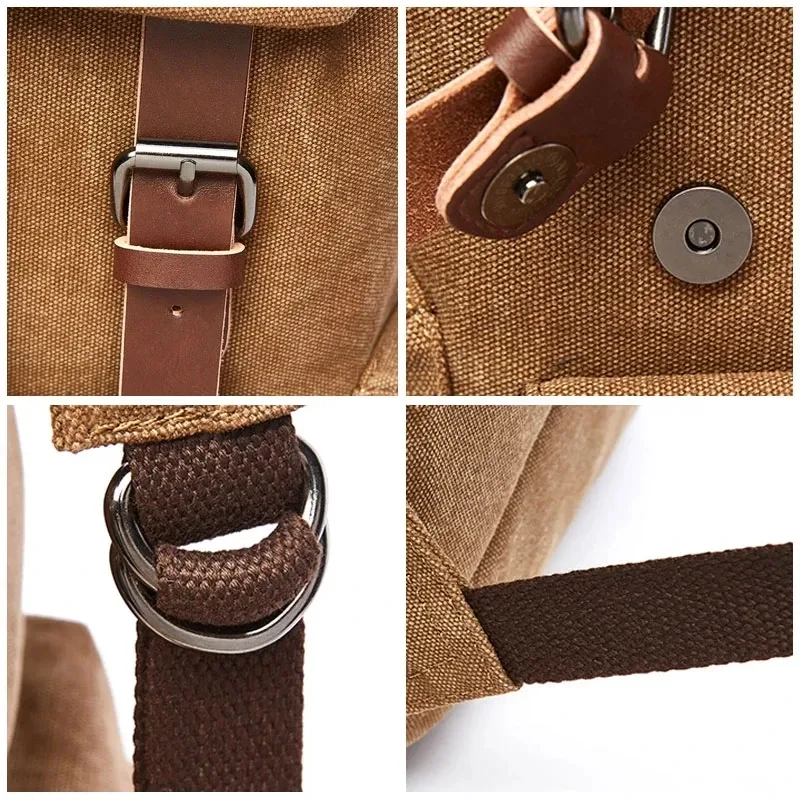 sac à dos en toile vintage pour ordinateur portable pour hommes et femmes, sacs à dos de voyage, antivol, école, mode