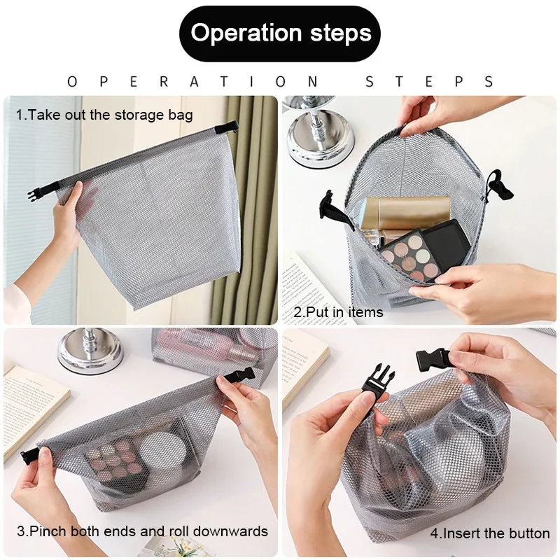 trousse de maquillage portable étanche, grande capacité, organisateur de voyage pour femmes, idéale pour les articles de toilette en extérieur et les vacances