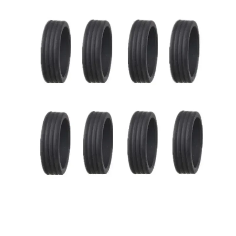 juste en caoutchouc pour rouleau de bagage, accessoire de roue de chariot silencieux, housse de protection, adaptée aux bagages à double roue, 8 pièces