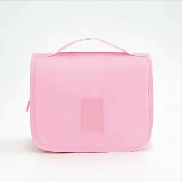 sac de toilette portable imperméable avec crochet, organiseur de maquillage multifonctionnel pour femmes, idéal pour les voyages
