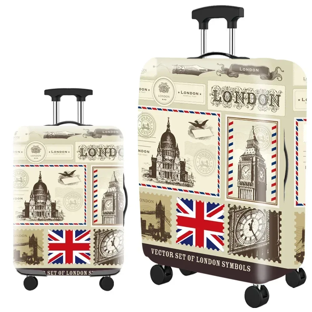 optics elastic world juste de protection pour bagages, fermeture éclair trempée, housses de valise pour sac de 18 à 32 pouces, housse de chariot, accessoires de voyage