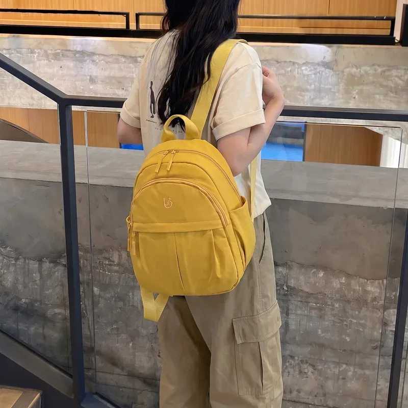 nouveau mini sac à dos en nylon léger et respirant pour femme, idéal pour les trajets quotidiens, sac à dos décontracté grande capacité pour étudiante