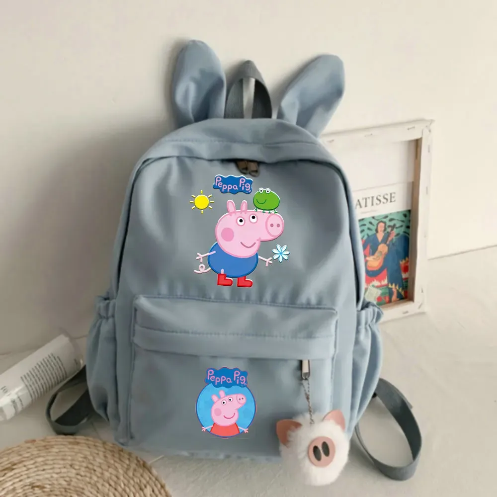 sac à dos grande capacité peppa pig, mignon, polyvalent, pour étudiants, loisirs, voyage, saison de rentrée scolaire
