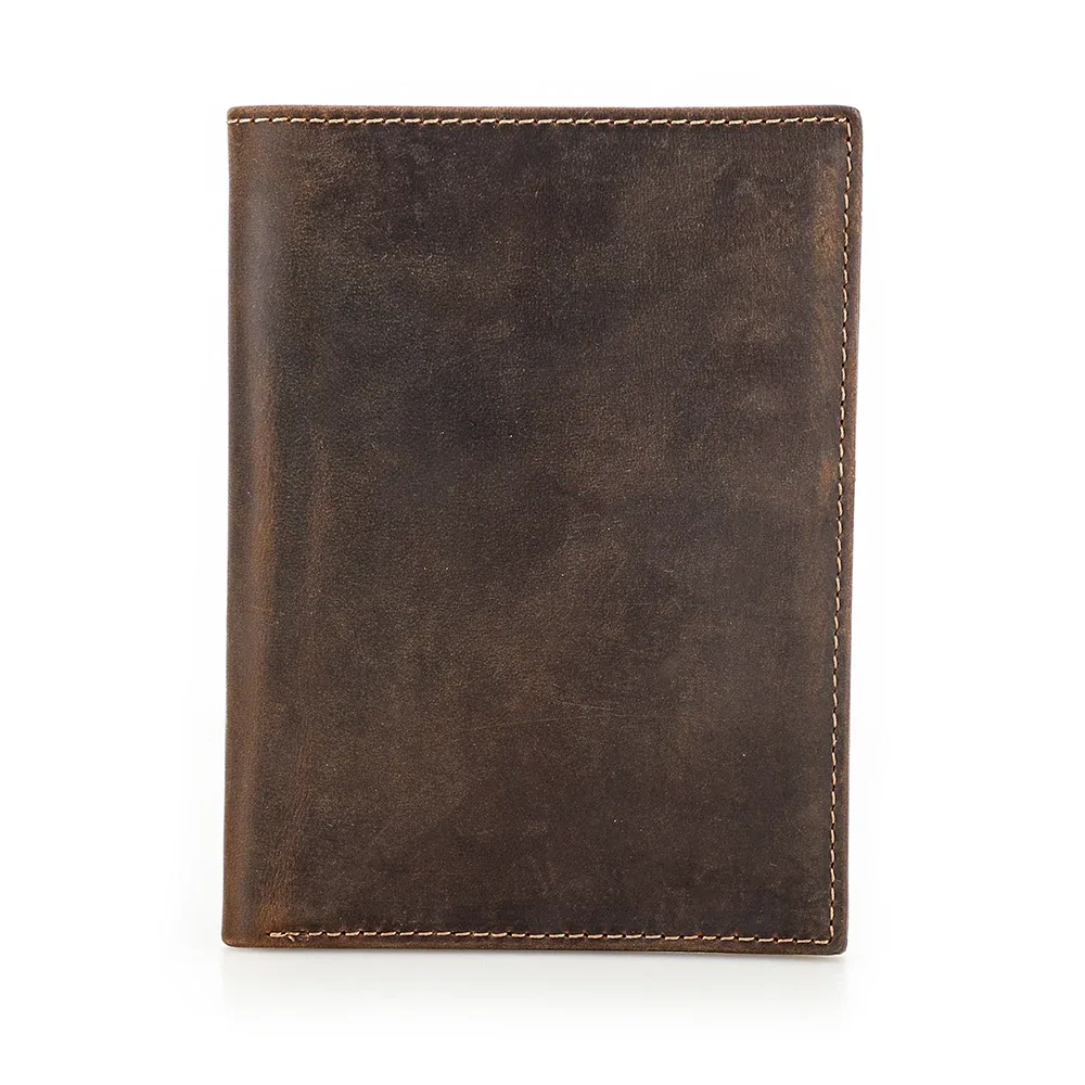 portefeuille de passeport personnalisé en cuir véritable, housse de protection avec étui pour airtag, porte-cartes de voyage rfid pour hommes et femmes