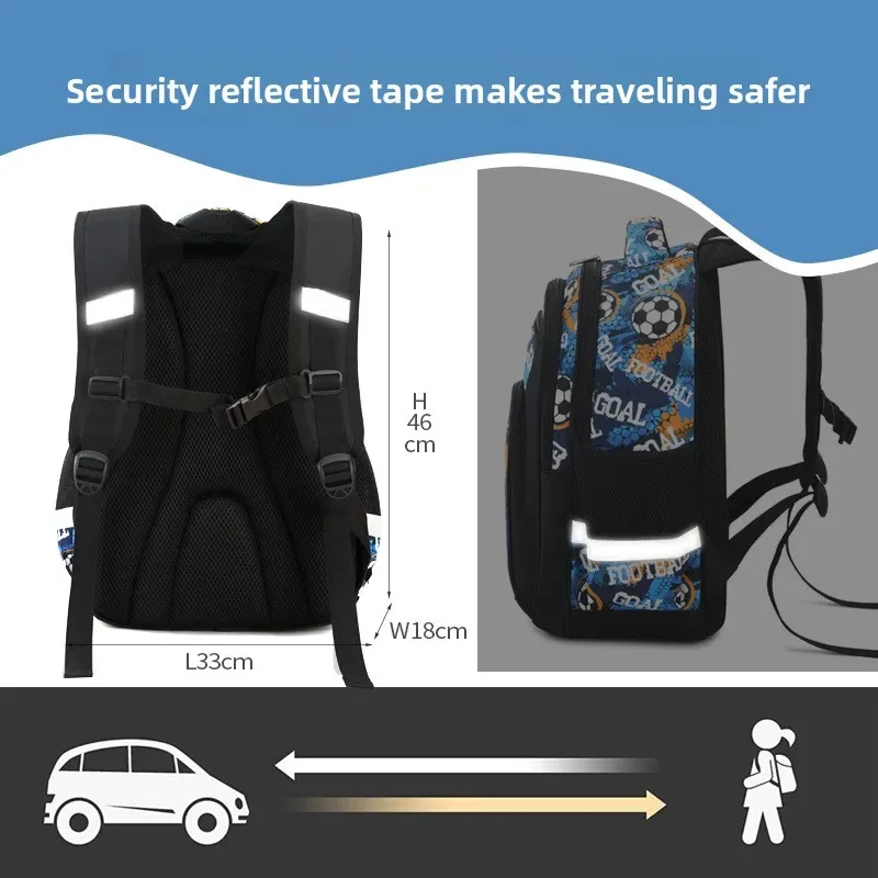 impression football sac à dos pour enfants cartable sac à dos voyage sacs d'école pour adolescents mochila escolar infantil menino