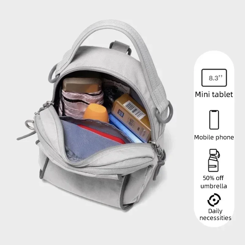 sac mini multifonctionnel en nylon fouvor 2026 imperméable léger 3-en-1 sac à bandoulière sac à dos pour trajet quotidien 3073-12