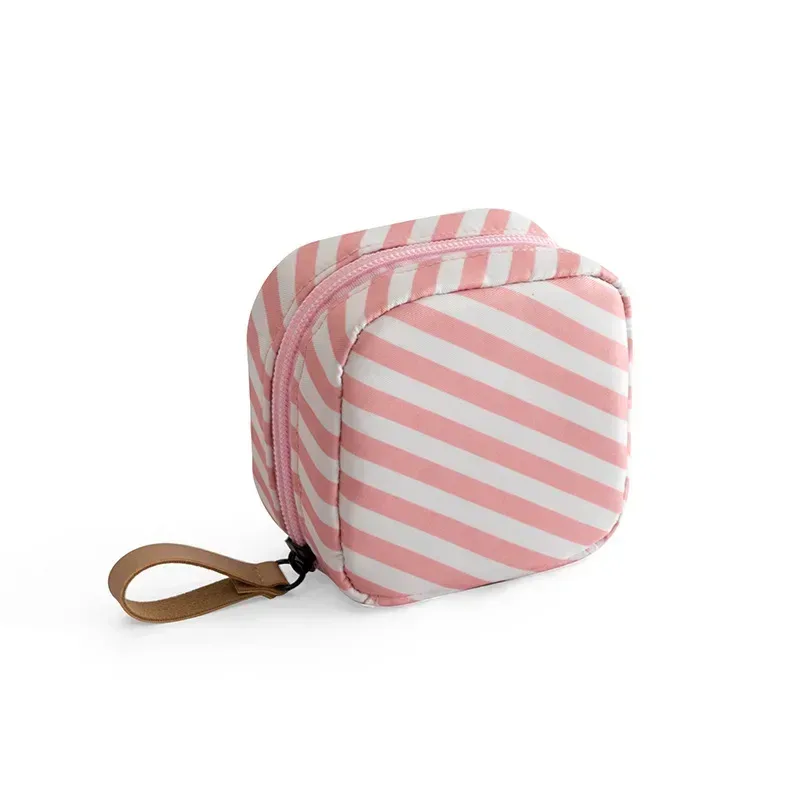 1pc mini sac cosmétique flamant couleur unie voyage trousse de toilette cactus beauté maquillage sac organisateur pour femmes pochette de maquillage