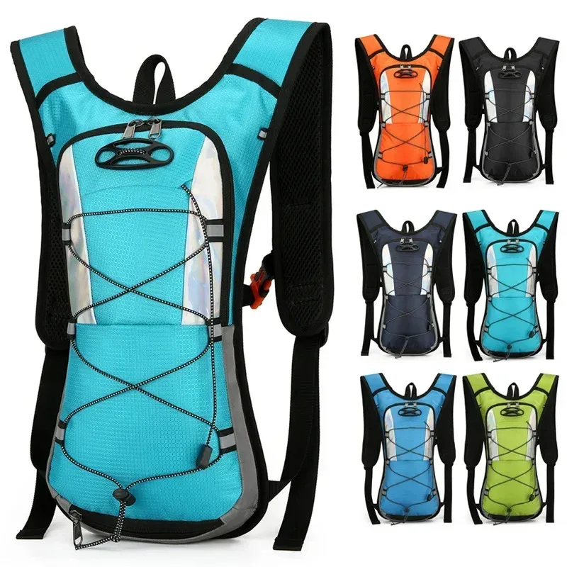 Sac à dos de cyclisme 2026 avec filet pour casque, sac de jour, sac de rangement pour bouteille d'eau, sac à dos d'hydratation pour course à pied et jogging