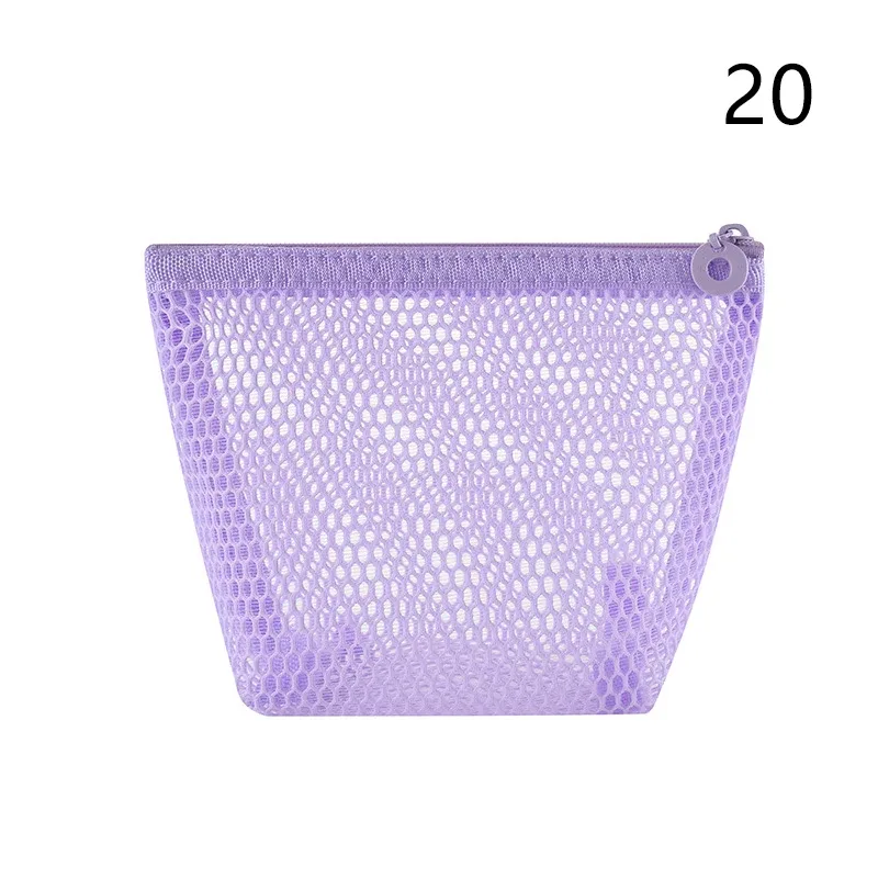 pochette de rangement en maille de nylon avec cordon de serrage, 1 pièce, pochette de voyage et d'activités de plein air polyvalente pour produits numériques, trousse de maquillage