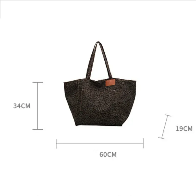design léopard 2023 mode coréenne shopper grands sacs à provisions pour femmes sac à main dame sac à bandoulière grande capacité sac fille sac à main