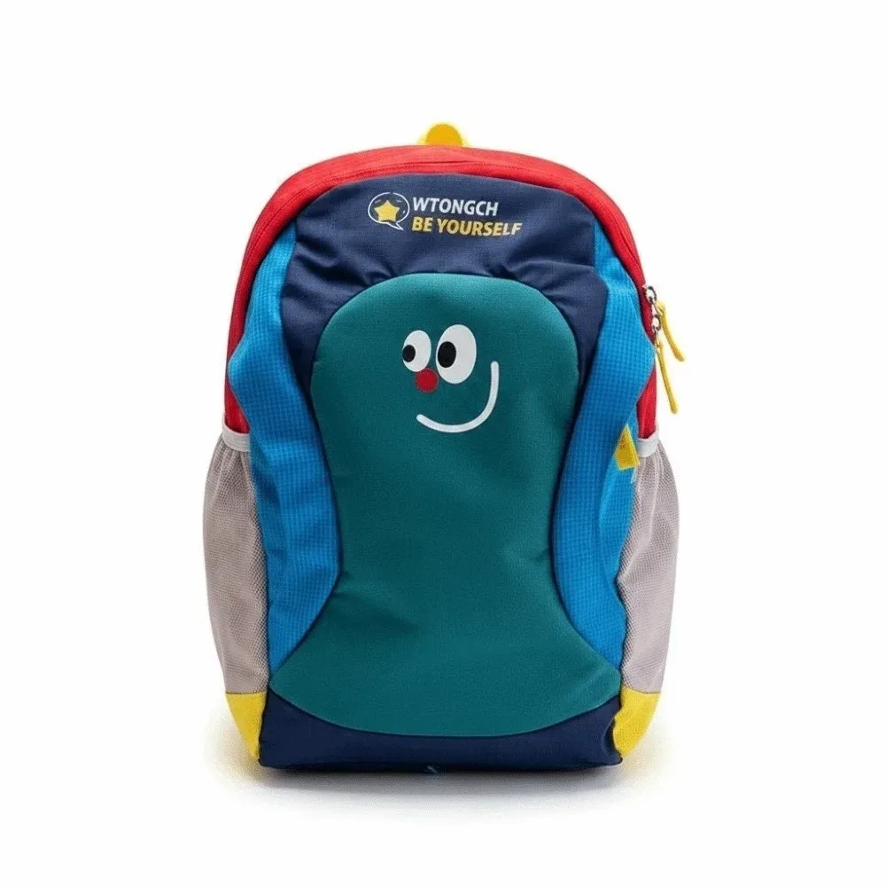 sac à dos ergonomique en tissu oxford pour enfants, sac à livres de maternelle à motif de dessin animé, sac à dos léger et durable, colorblock, pour étudiants