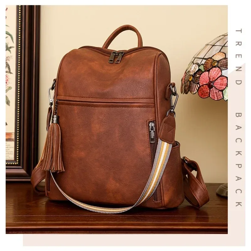 sac à dos antivol pour ordinateur portable de voyage pour femme, sac à livres universitaire, grande capacité, sacs initiés par l'ordinateur, degré d'eau, dames