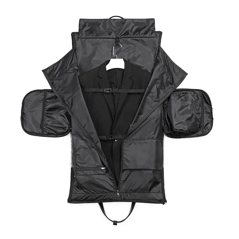 sac à vêtements ozuko multifonctionnel pour hommes, sac de rangement pour costumes, grande capacité, sac de voyage imperméable, sac à main pour hommes, poche pour chaussures.