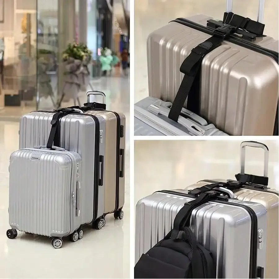 sangles de bagages robustes, boucle réglable, sangles de bagages réglables, accessoires de voyage