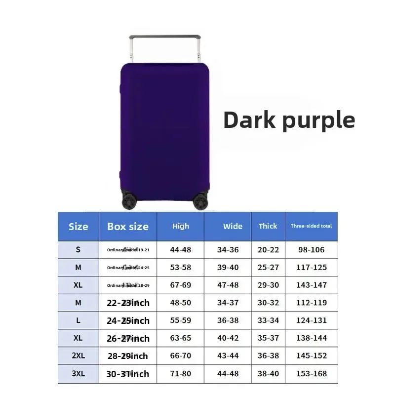 housse de bagage de voyage sportive épaissie pour tige de traction large, housse de protection spécialisée anti-poussière pour valise et étui en cuir
