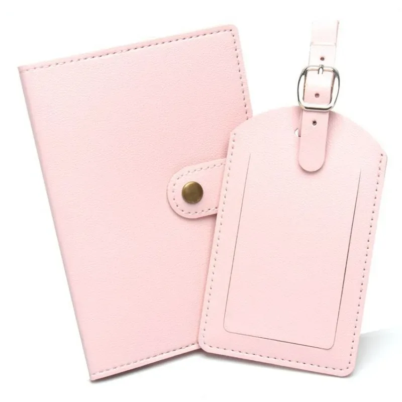 couverture de passeport de voyage, étiquette de bagage pour femmes, carte d'identité, porte-passeport, étui porte-carte de crédit, clip de billet, accessoires de voyage