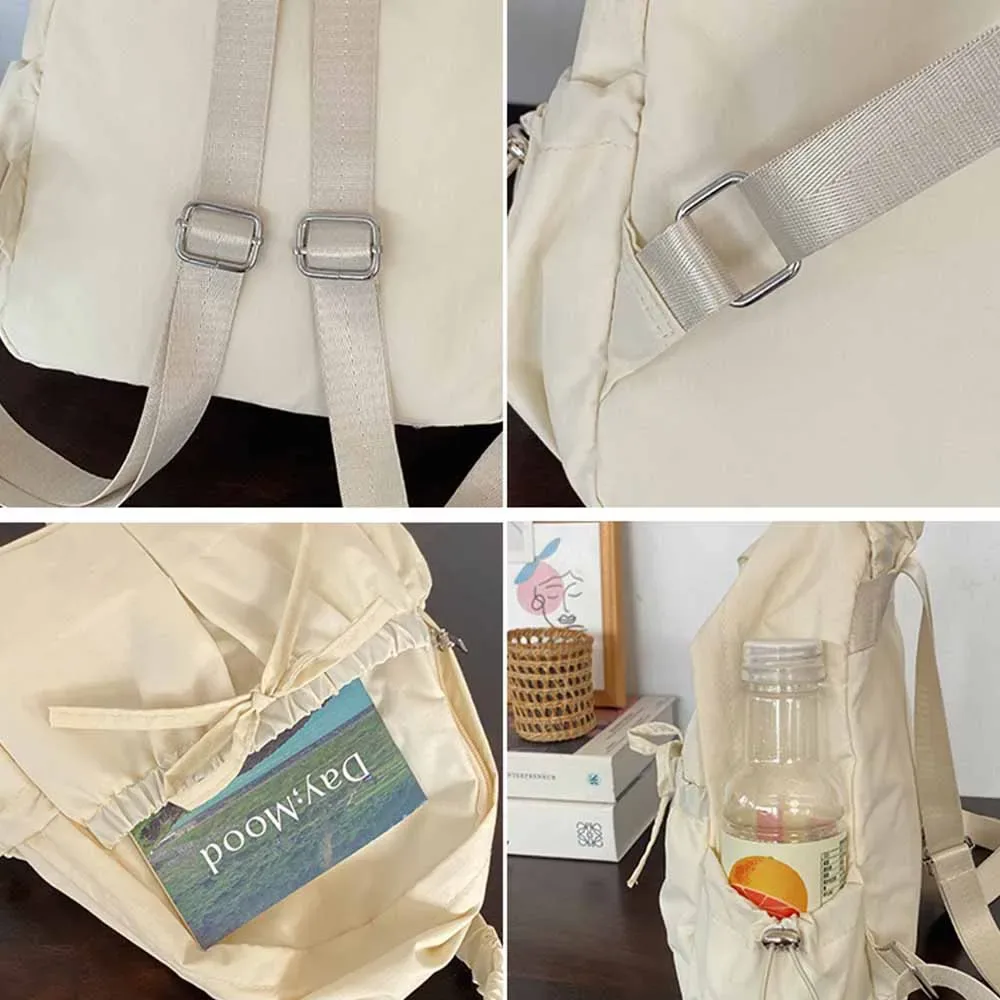 version coréenne design de niche nouveau sac à dos en nylon brodé, sac à dos léger polyvalent personnalisé de grande capacité