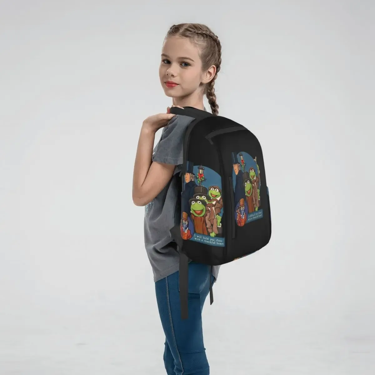 sac à dos i will hold you close with a thankful heart muppet christmas carol, sac à livres pour étudiants, sac d'école, sacs à bandoulière pour ordinateur