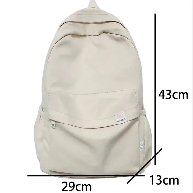 nouveau sac à dos imperméable en nylon pour femmes sac de voyage pour femmes sacs à dos cartable pour adolescentes couleur unie bookbag mochila bookbag