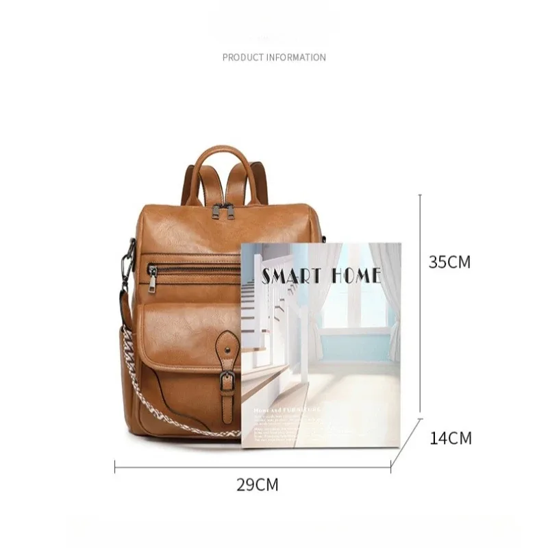 sac à dos sac à main pour femmes sac à dos de voyage créateur de mode dames sacs à bandoulière en cuir pu mode sac à dos antivol
