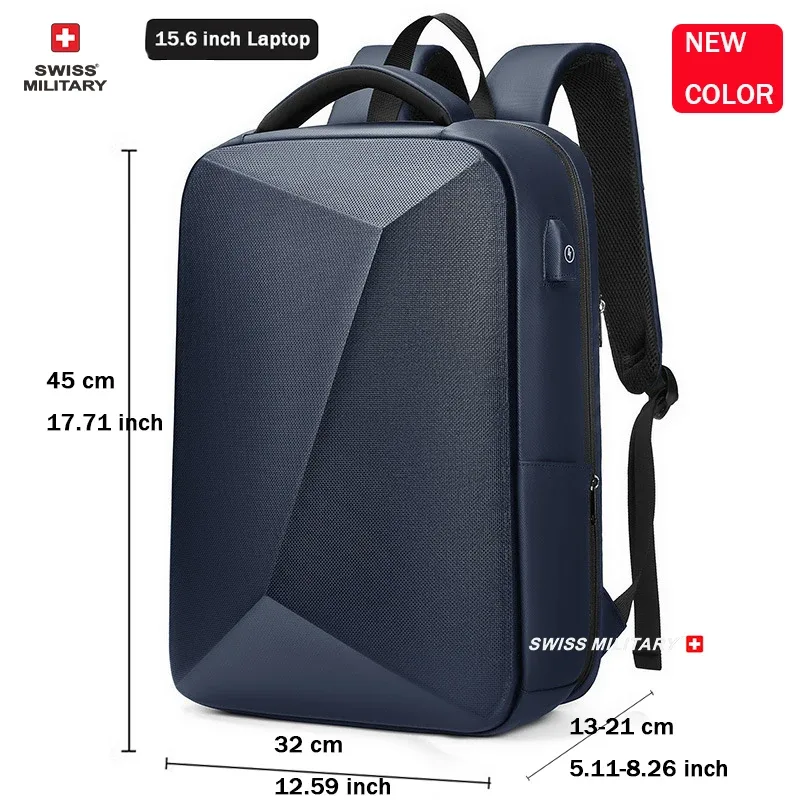 marque militaire suisse sac à dos pour ordinateur portable anti-vol étanche sac à dos décontracté usb charge hommes sac de voyage d'affaires sac à dos mochila