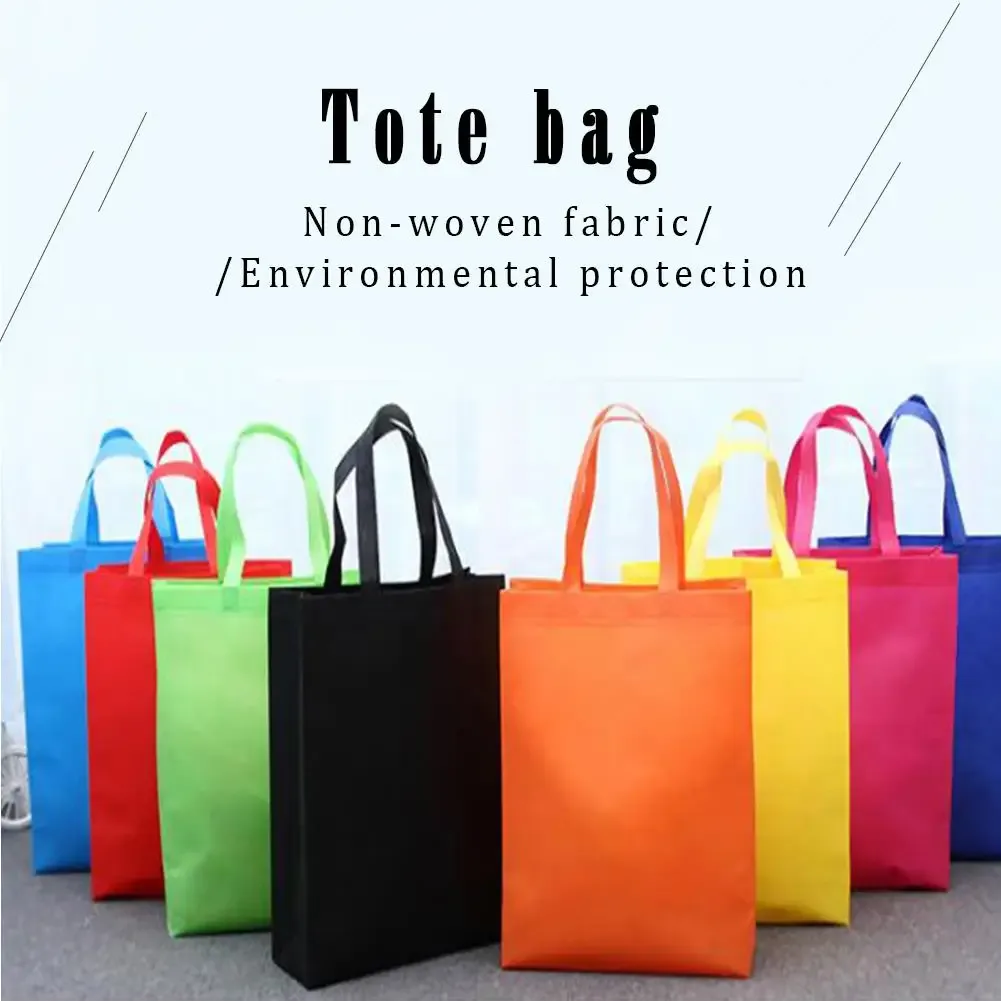 1 pc femmes pliable sac à provisions réutilisable eco grand sac à main tissu non-tissé sacs à bandoulière fourre-tout épicerie fourre-tout sacs pochette