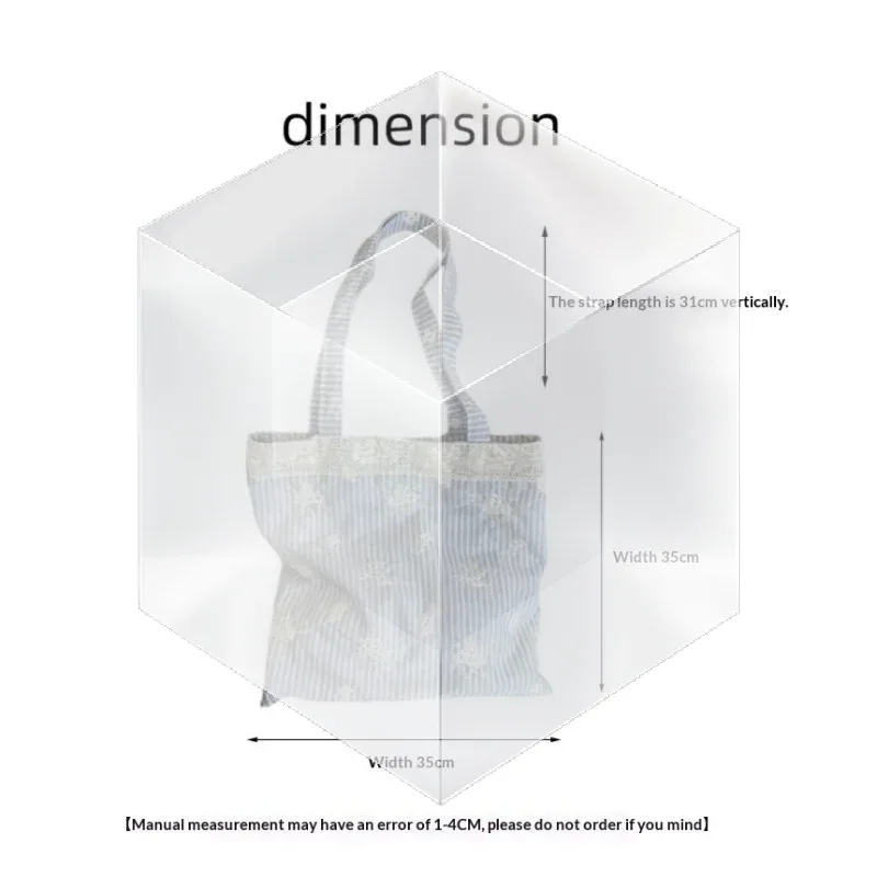 sac à main en toile grande capacité avec bandoulière en dentelle, élégant sac de voyage