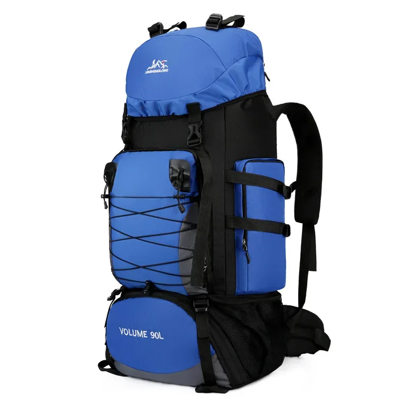 grand sac à dos de camping pour hommes et femmes, sacs de voyage, bagages de randonnée, sacs initiés, escalade en plein air, trekking, sac de voyage, 90l