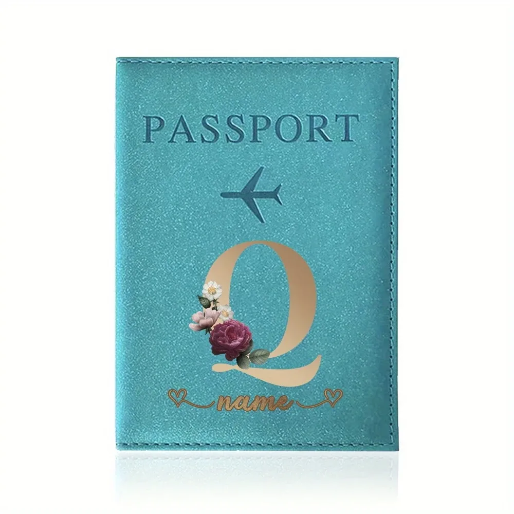 porte-passeport personnalisé avec nom personnalisable - capable d'imprimer des noms jusqu'à 26 lettres.