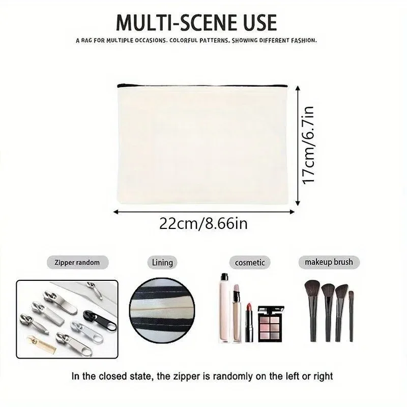ouchie pouch, jolie trousse médicale et de maquillage, sac de voyage portable avec fermeture éclair, trousse de toilette légère beige, pochette de rangement pour cosmétiques, cadeau pour infirmières.