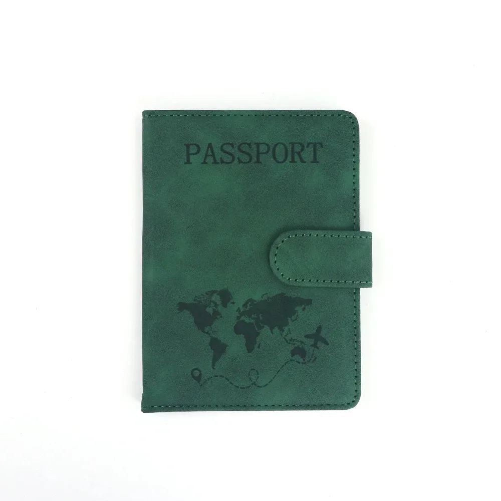étui de transport multifonctionnel personnalisé en pu avec fermeture magnétique rfid pour passeport, carte sim, carte, billet, organiseur de documents