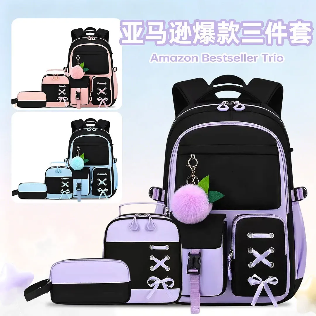 Sacs d'école primaire pour filles, cartable Kawaii léger pour enfants, sac à dos pour livres, sac à dos de voyage, Mochilas, cadeaux