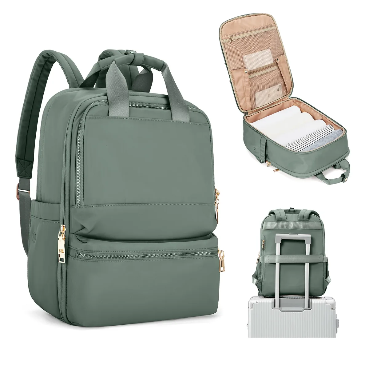 sac à dos pour femmes marque de luxe sacs à dos d'ordinateur portable d'université de grande capacité, sacs à main élégants de travail, sac à dos de voyage de cabine de vol pour hommes