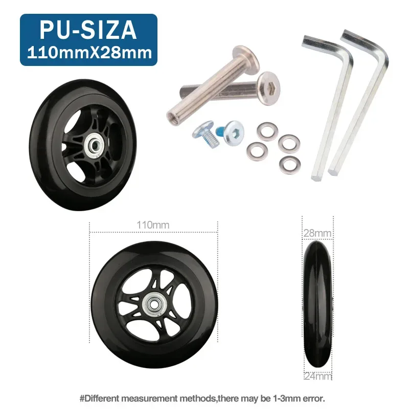 roues de remplacement universelles pour bagages de voyage, accessoires de réparation de valise, à la mode, 360 spinner