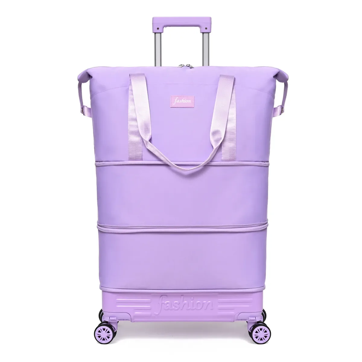 sac de voyage imperméable et tendance avec poignée et roulettes universelles, design compact et simple, sac en toile pour hommes et femmes
