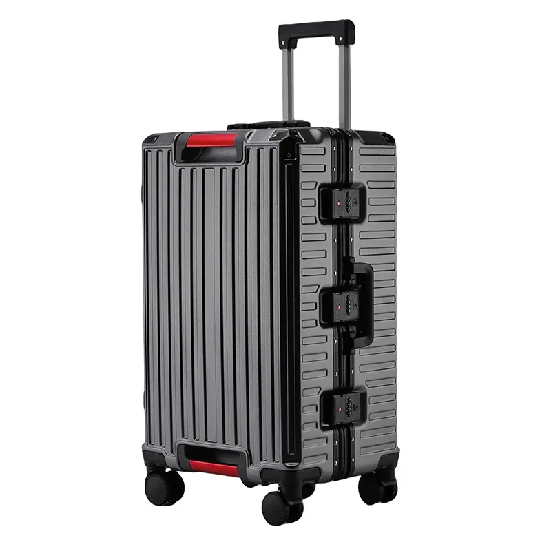 valise de voyage multifonctionnelle pour étudiants et professionnels, avec cadre en aluminium, serrure à combi